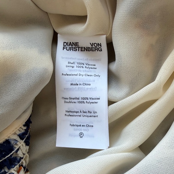 Diane von Furstenberg Layla Floral Clip Dot Shirt Dress - Picture 7 of 7